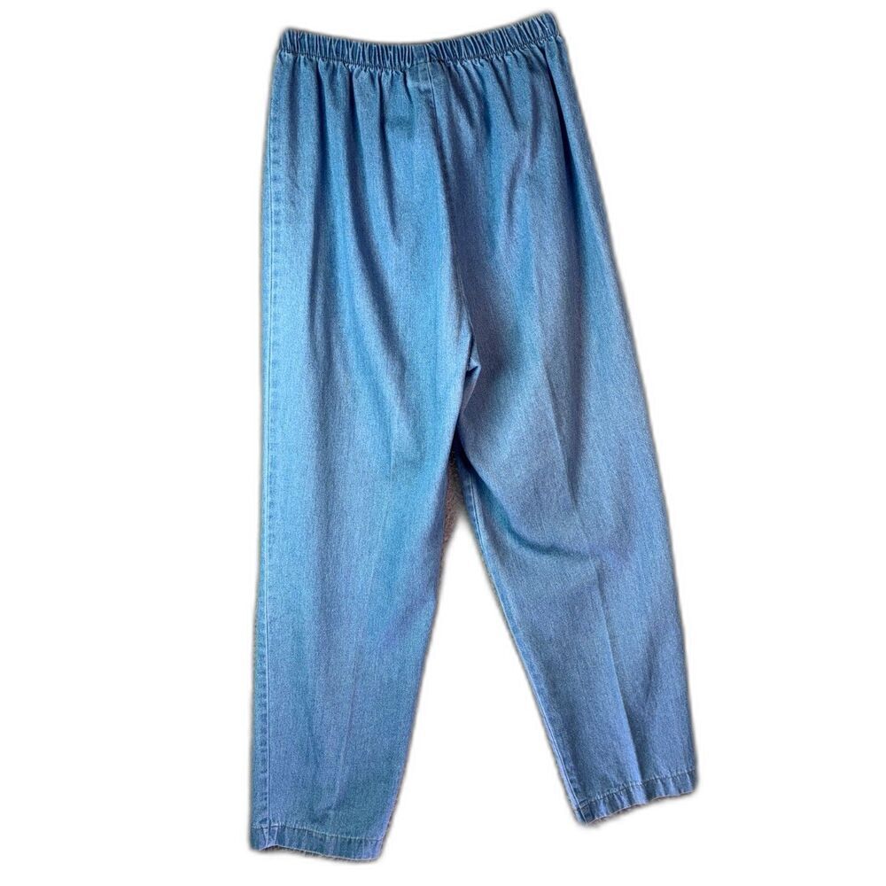 Devan James Womens Jeans Small Blue Vintage Cotton Pull On Elastic Waist